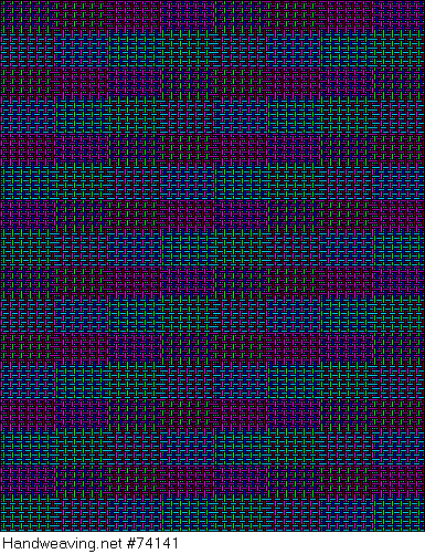 Handweaving.net: Weaving Draft Pg 74c, Weaving with Echo and Iris